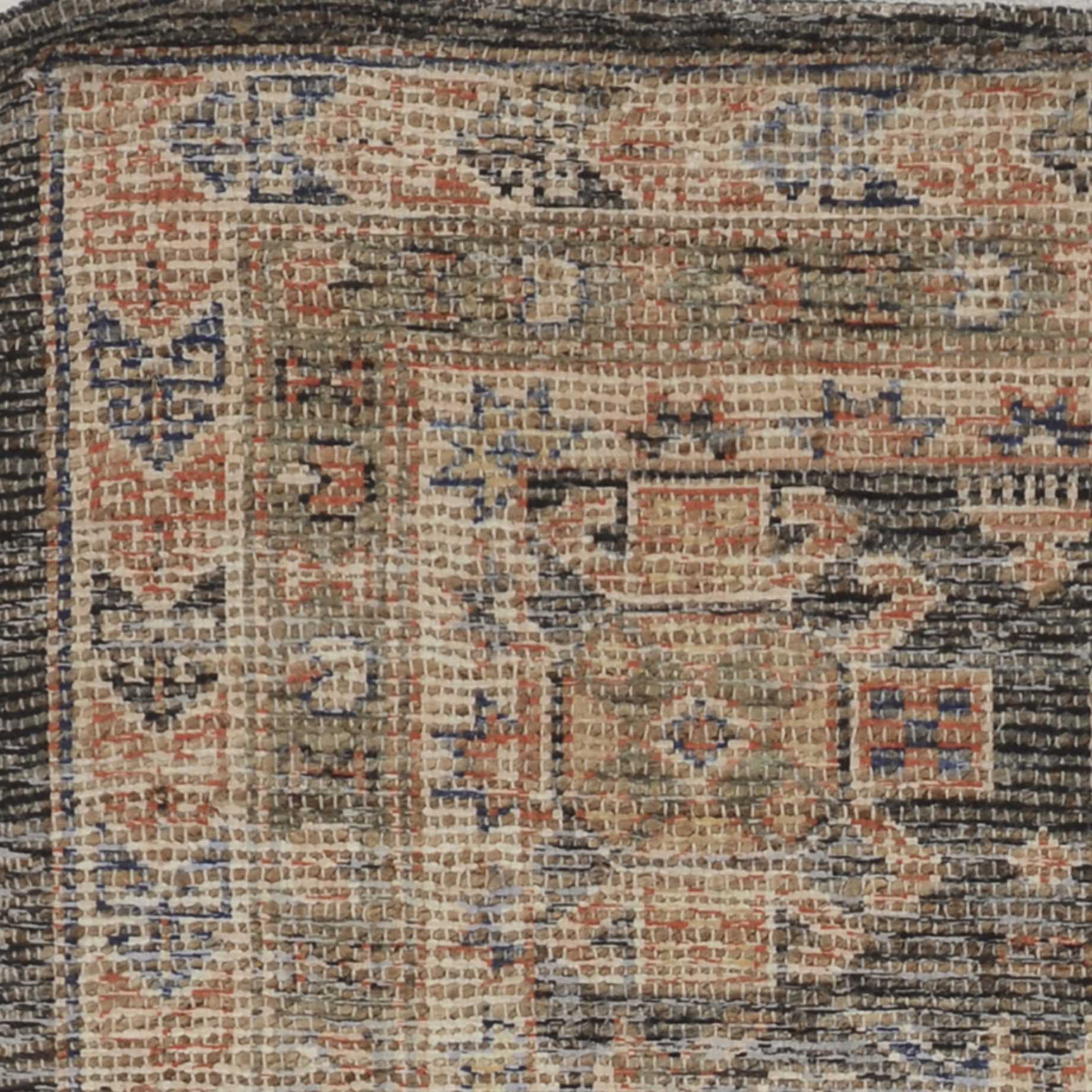 8' X 11'  Jute Charcoal Area Rug