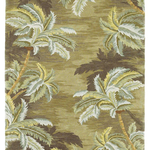 5' X 8'  Wool Moss Area Rug