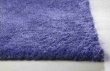 8' Round  Polyester Purple Area Rug