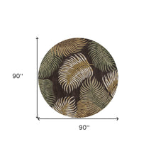 5' X 8'  Wool Espresso Area Rug