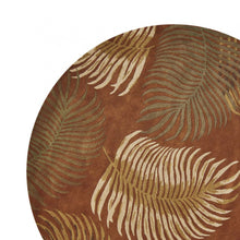 5' X 8'  Wool Rust Area Rug