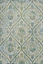 7' X 10'  Polypropylene Ivory Or Teal Area Rug