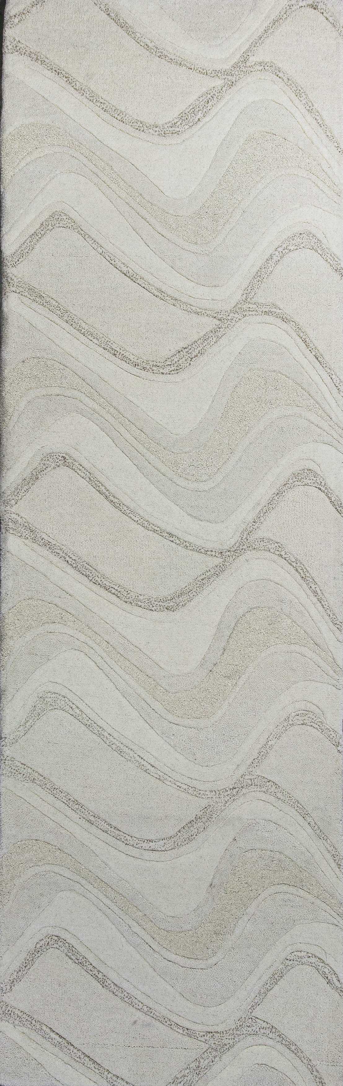 8' X 10' 6 Wool Ivory  Area Rug