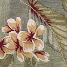 5'X8' Blue Sage Hand Tufted Tropical Plants Indoor Area Rug