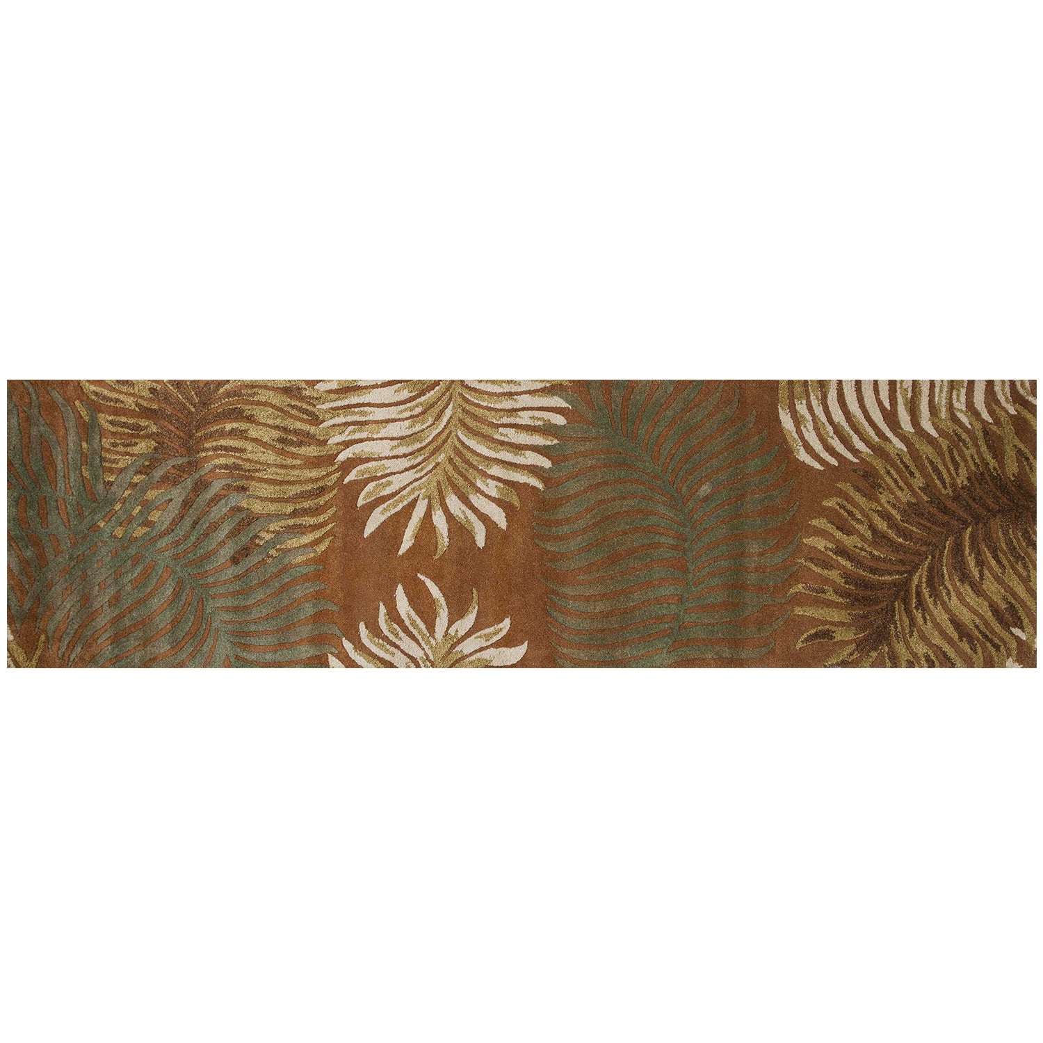 5' X 8'  Wool Rust Area Rug