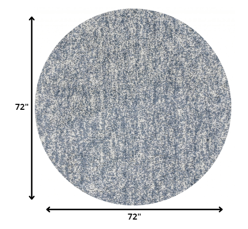 8' 石板灰色石南花圓形室內長毛地毯