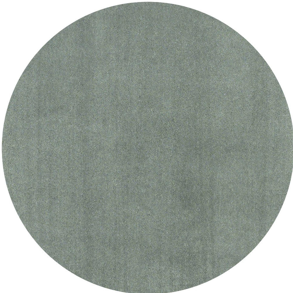 8' Round  Polyester Slate Area Rug