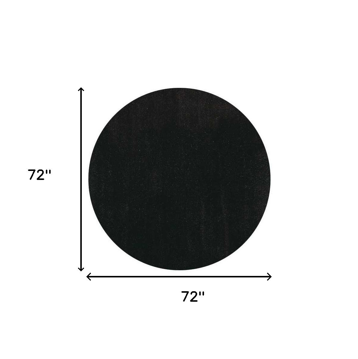 Espresso Brown Round Indoor Shag Rug 8'