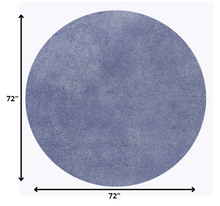 8' Round  Polyester Purple Area Rug