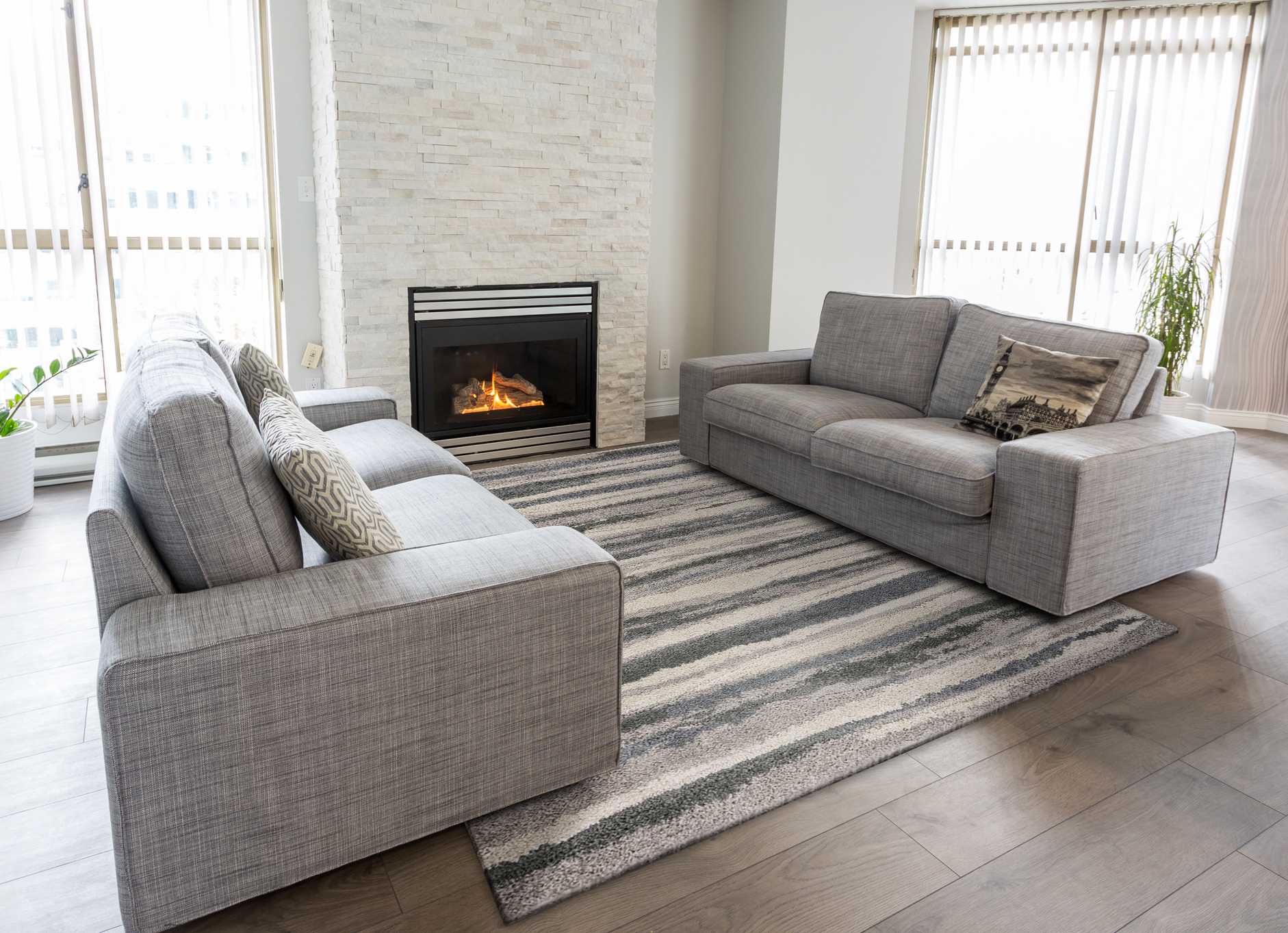 Canary Yellow Round Indoor Shag Rug 8'