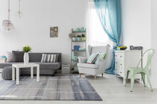 7 X 10 聚丙烯藍色小地毯