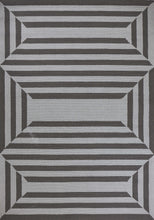 6' X 9' Uv Treated Polypropylene Charcoal Area Rug