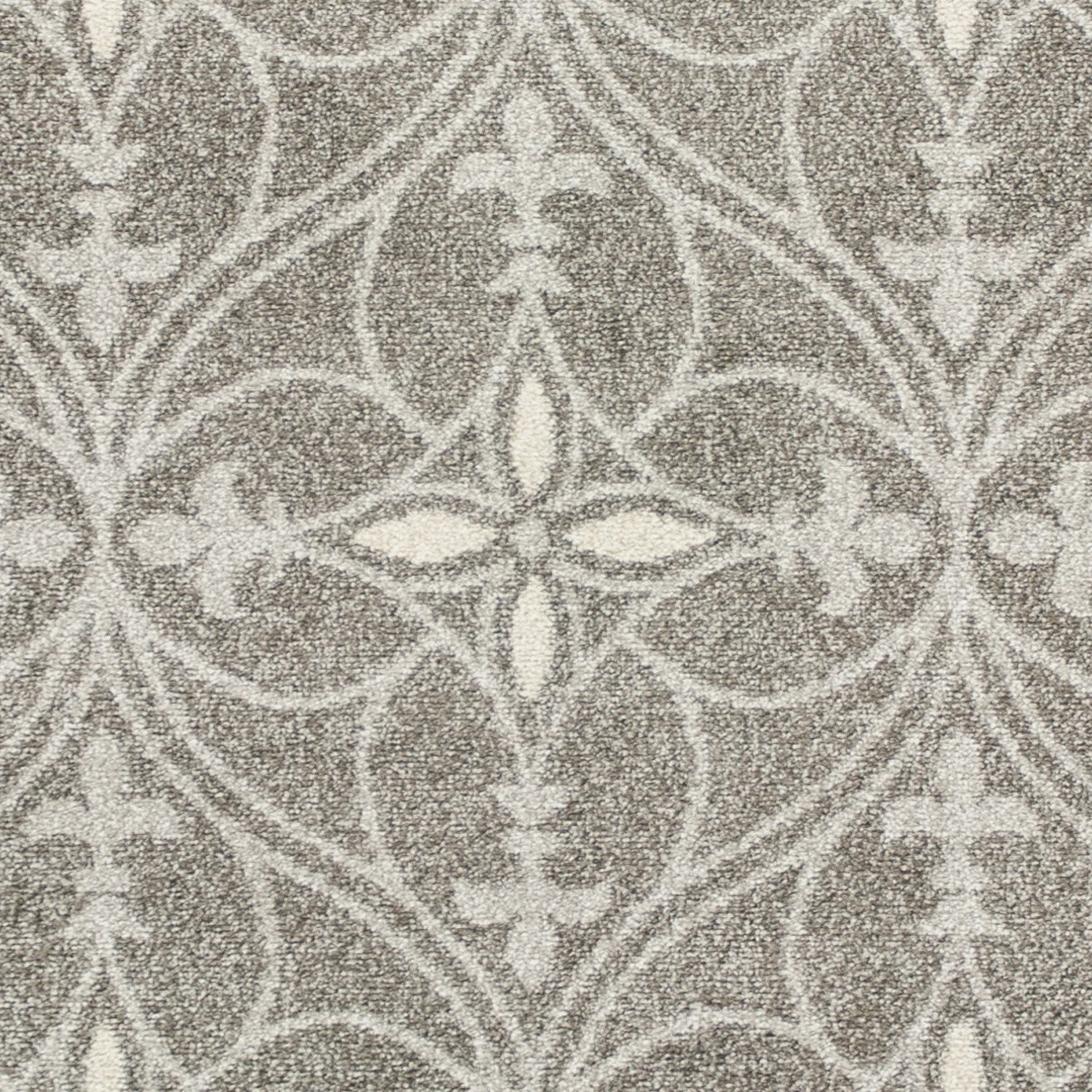 7' X 11' Grey Geometric Trellis Uv Treated Indoor Area Rug