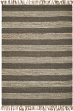 5' X 7' Jute Slate Ivory Area Rug