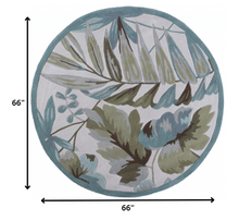 5' X 7' 6 Polyester Ivory Area Rug