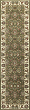 9' X 13'  Polypropylene Green Or  Ivory  Area Rug