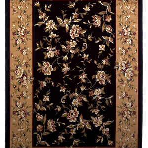 9' X 13'  Polypropylene Black Or  Beige Area Rug