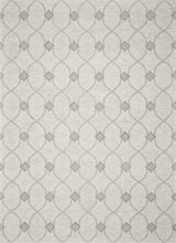 8'X10' Ivory Hand Tufted Ogee Indoor Area Rug