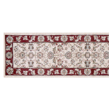 8' Round  Polypropylene Ivory Or Red Area Rug