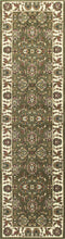 9' X 13'  Polypropylene Green Or  Ivory  Area Rug