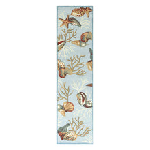 7' X 9'  Polyester Blue Area Rug