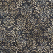 8'X11' Slate Blue Machine Woven Damask Indoor Area Rug