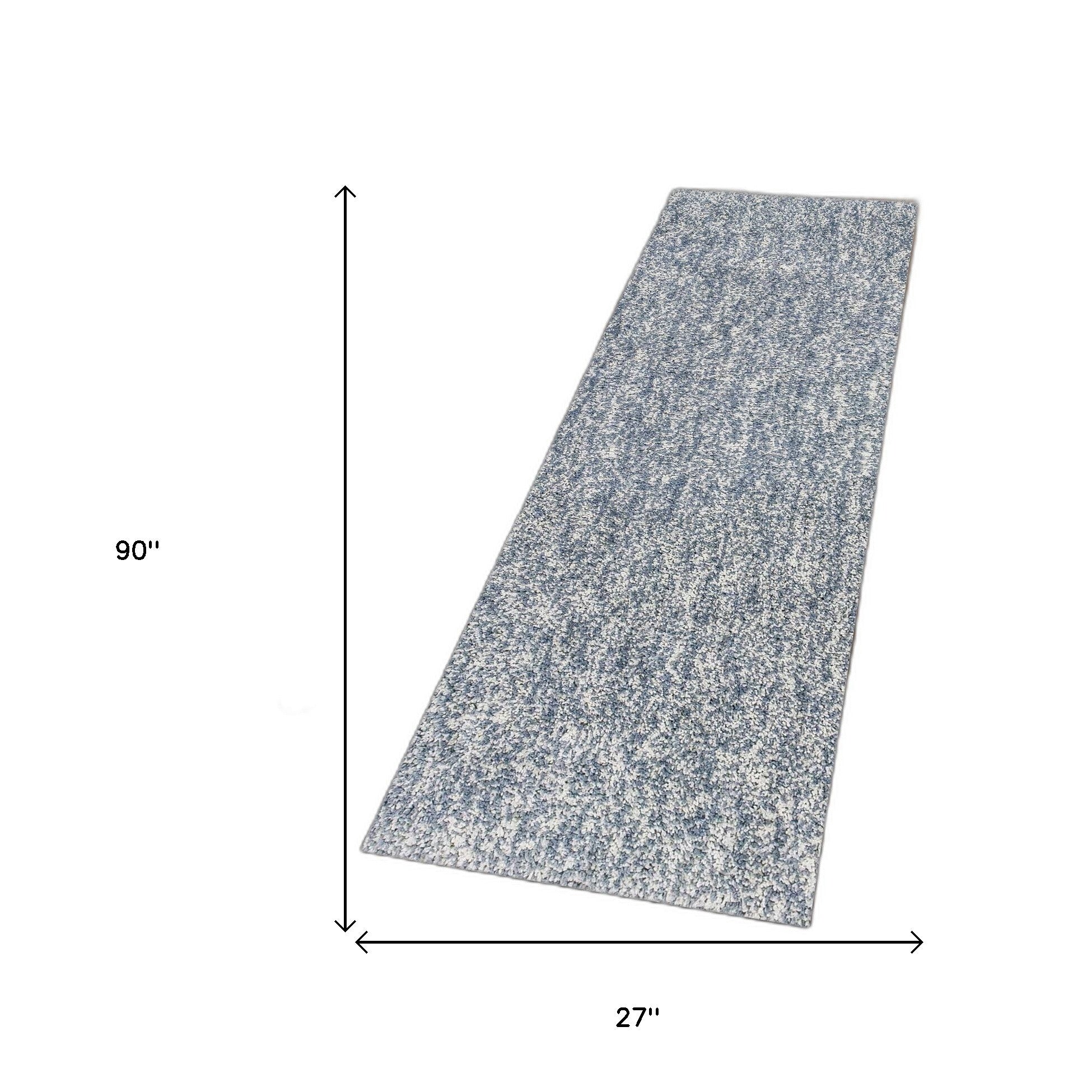 8' 石板灰色石南花圓形室內長毛地毯