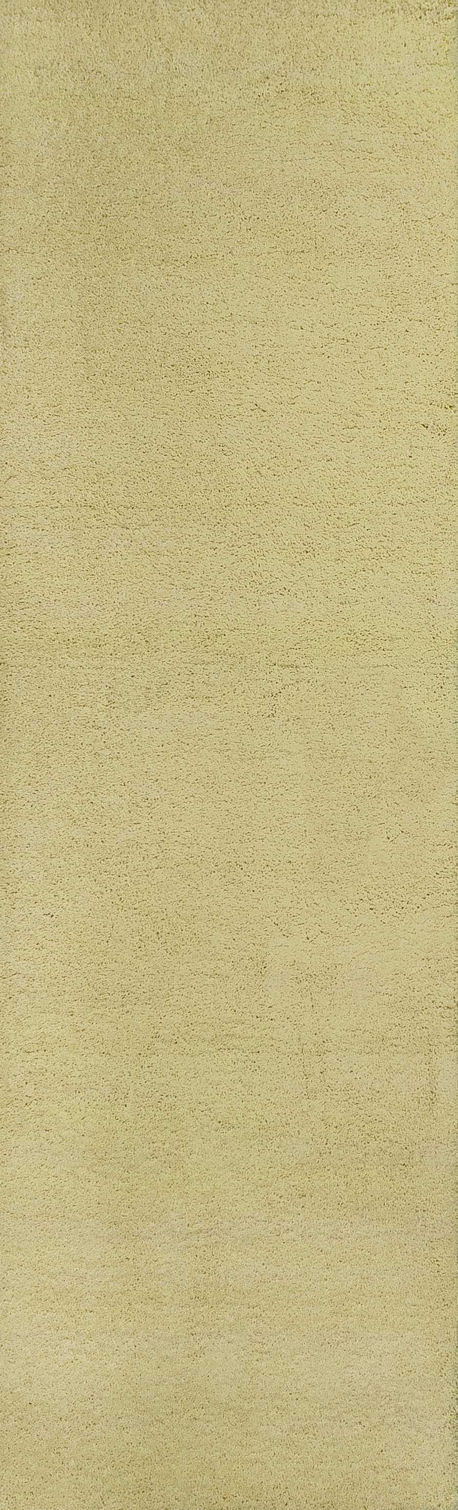 Canary Yellow Round Indoor Shag Rug 8'