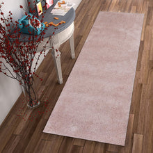 Round  Polyester Rose Pink Area Rug 8'