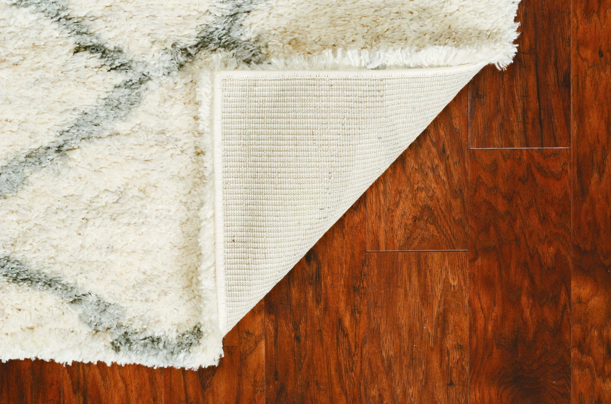 9'X13' Ivory Grey Machine Woven Chain Link Indoor Area Rug