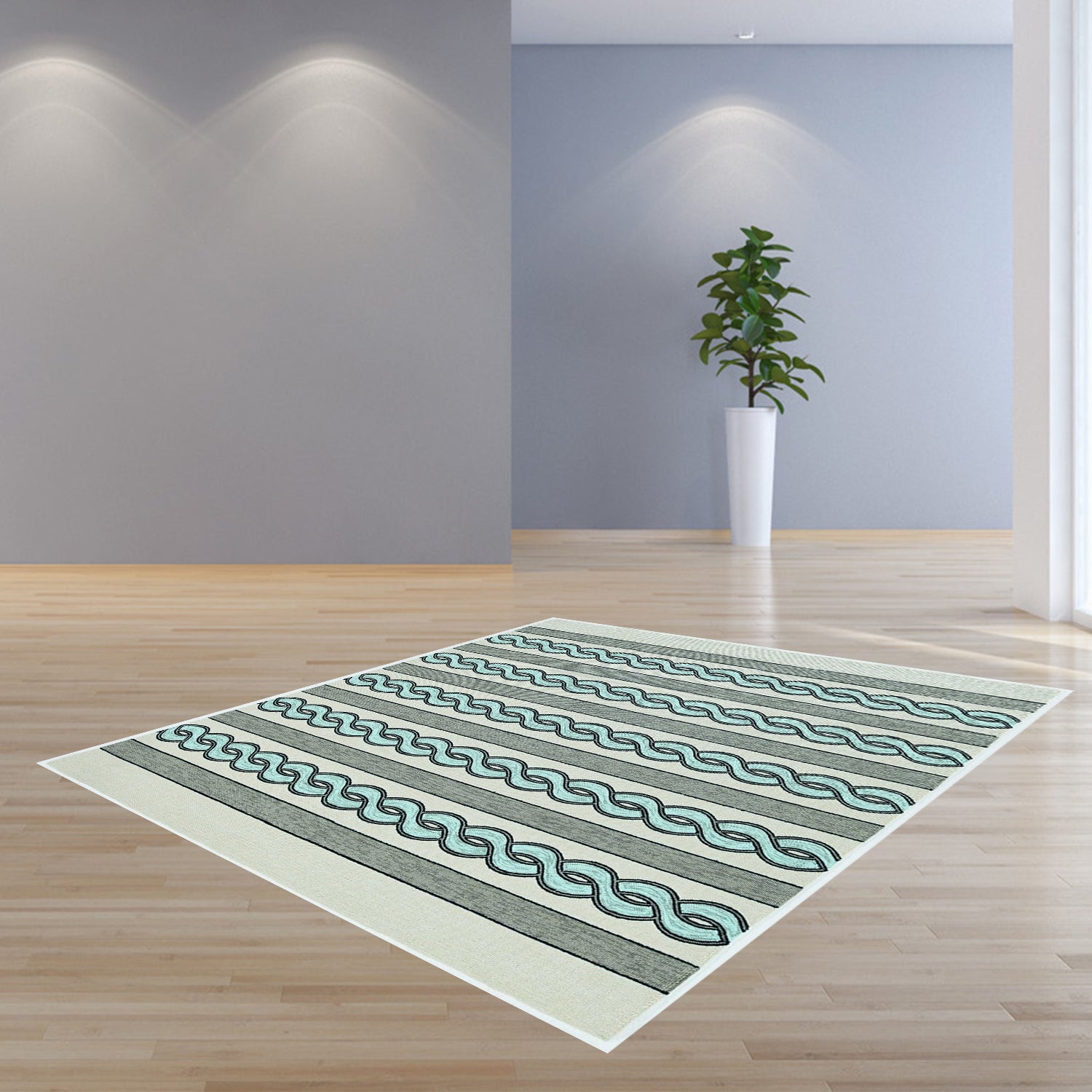 6' X 9'  Uv Treated Polypropylene Ivory Or Spa Area Rug