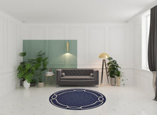 7' Square   Uv Treated Polypropylene Ocean Area Rug