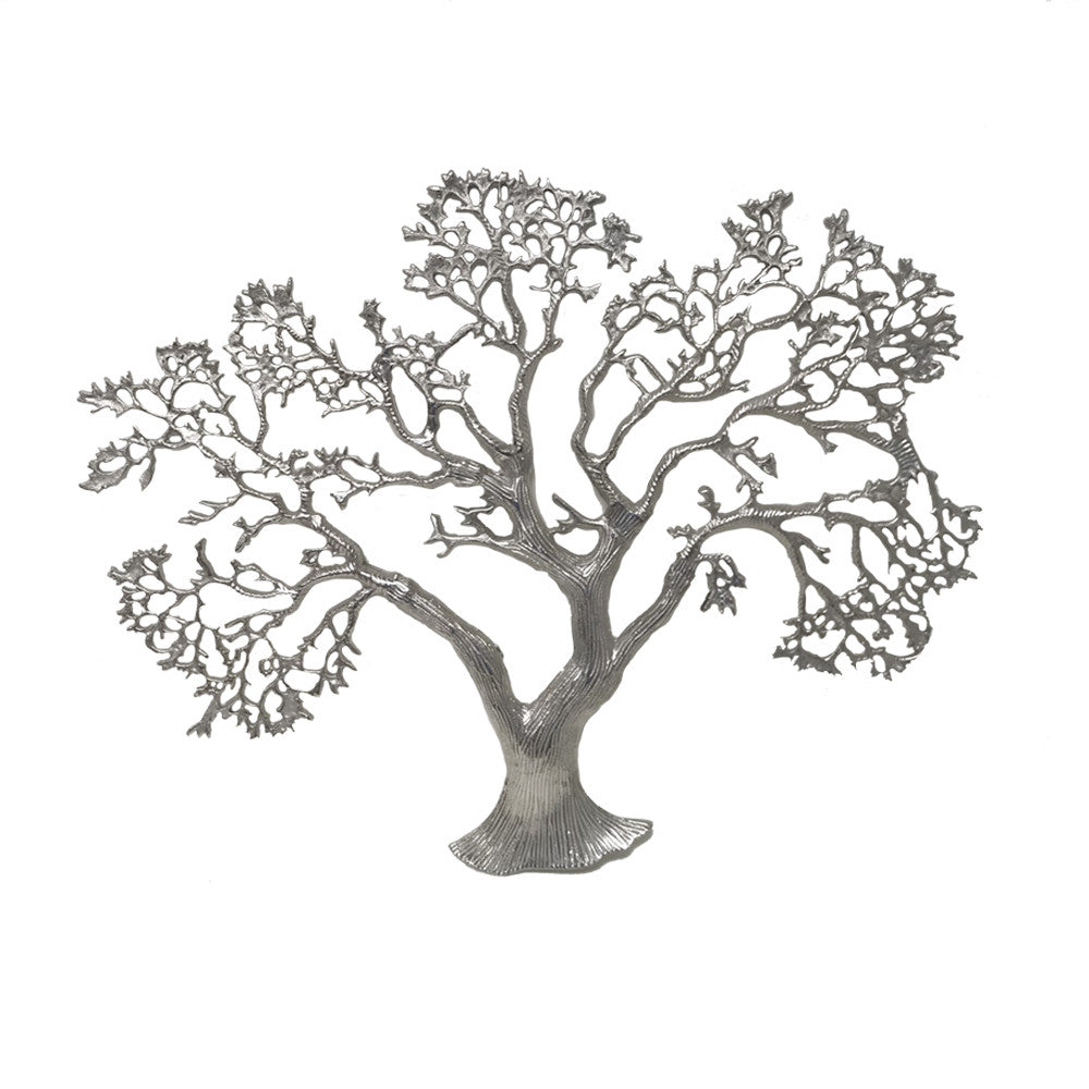 Silver Tree Wall Sculpture