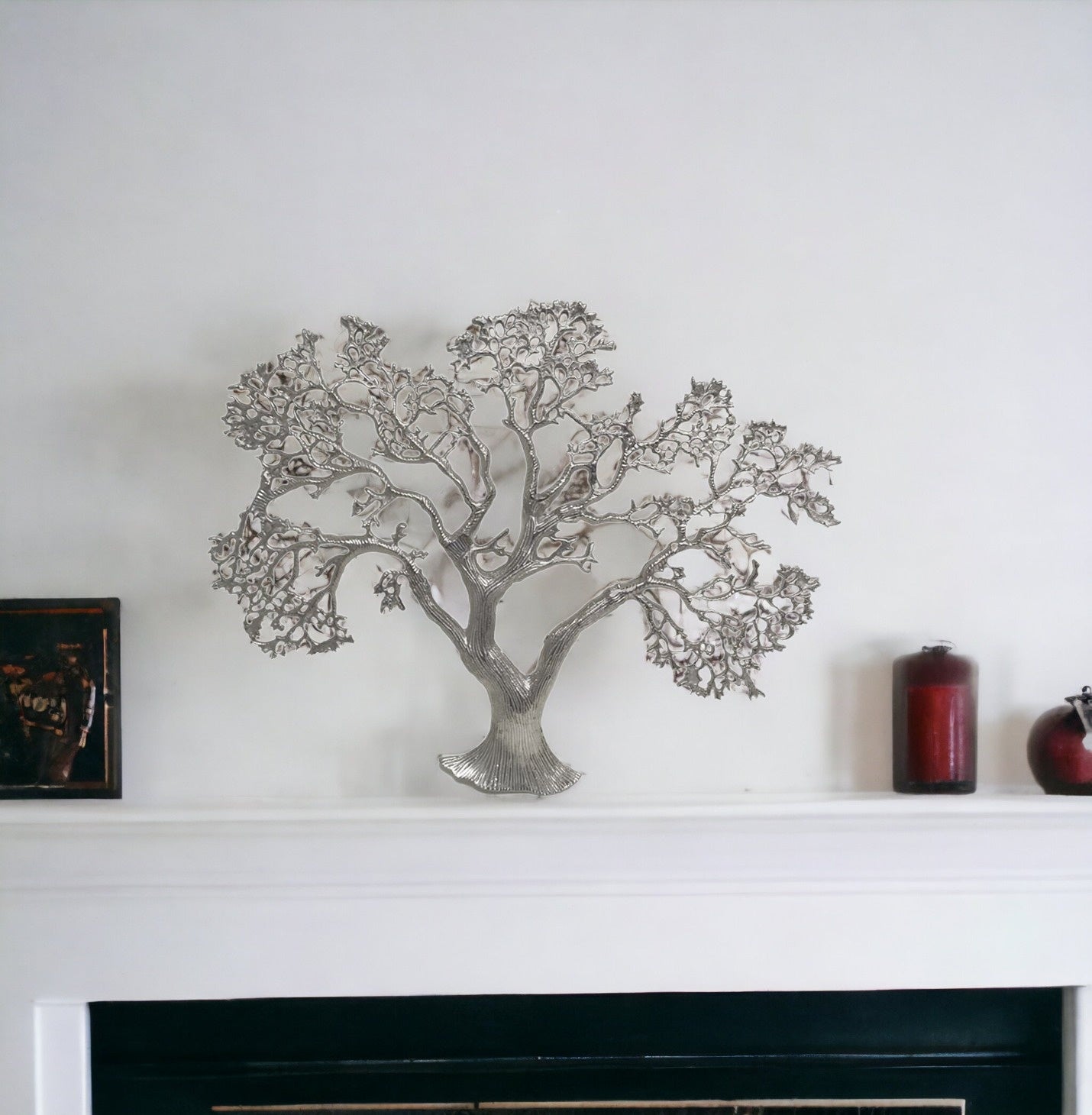Silver Tree Wall Sculpture