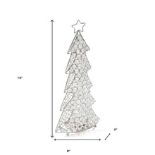 Glam Silver And Faux Crystal Christmas Tree 16