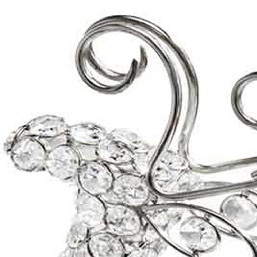 Glam Silver And Faux Crystal Christmas Tree 16"