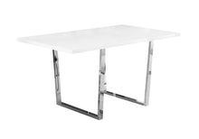White Particle Board Metal Dining Table 35.5