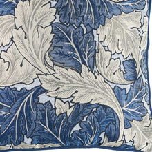 Blue And Grey Jacquard Leaf Decorative Throw Pillow Cover