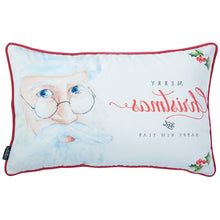 Merry Christmas Happy New Year Decorative Throw Pillow Cover