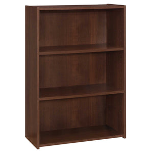 11.75" X 24.75" X 35.5" Cherry 3 Shelves  Bookcase