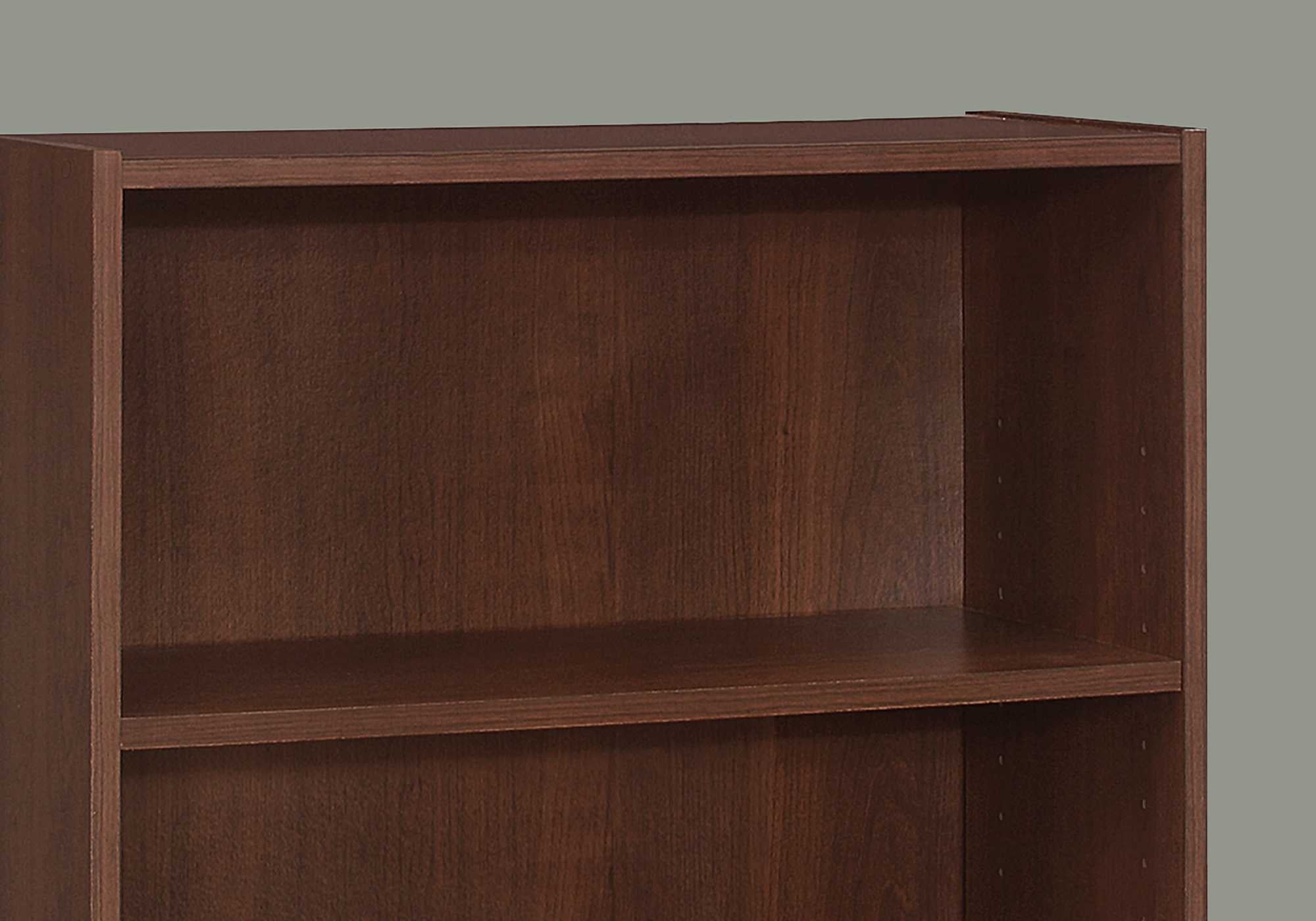 11.75" X 24.75" X 35.5" Cherry 3 Shelves  Bookcase
