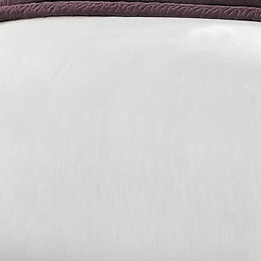 45.25" X 82.75" X 49.75" Grey Linen With Chrome Trim - Twin Size Bed