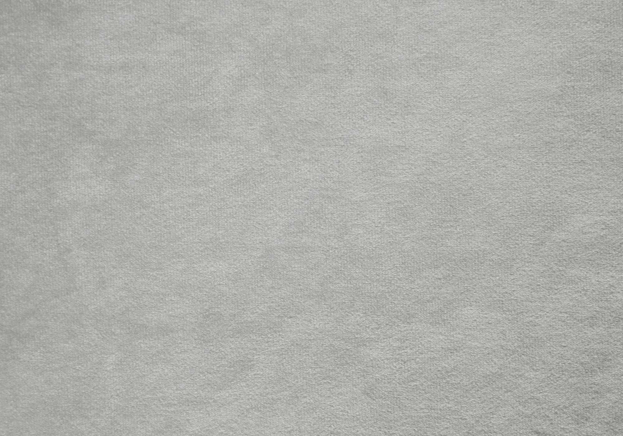 66.5" X 87.5" X 49.75" Light Grey Velvet With Chrome Trim  Queen Size Bed