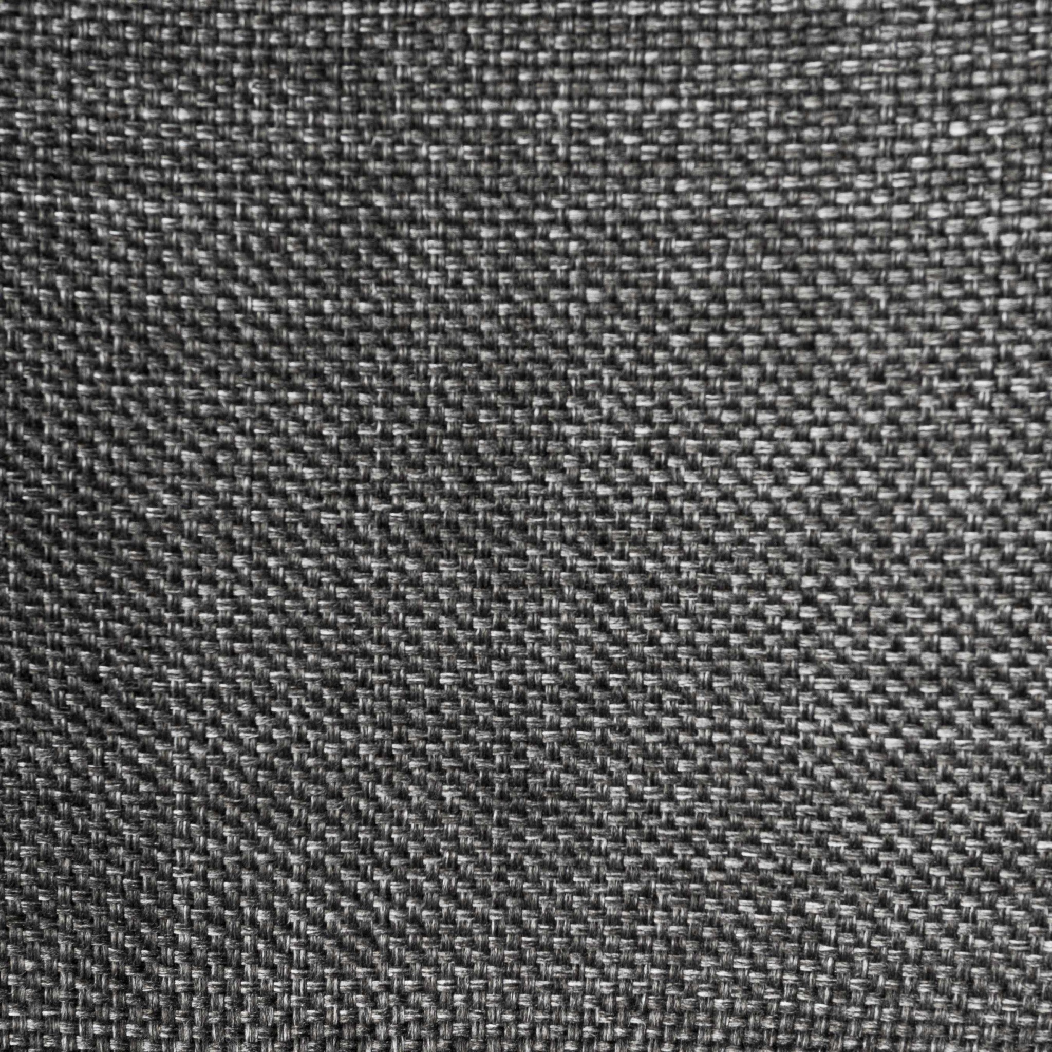 Taburete de bar de 22.45" x 19.3" x 40.16" en polipiel gris oscuro con patas en negro mate