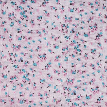 Purple Cotton Floral Reversable Throw