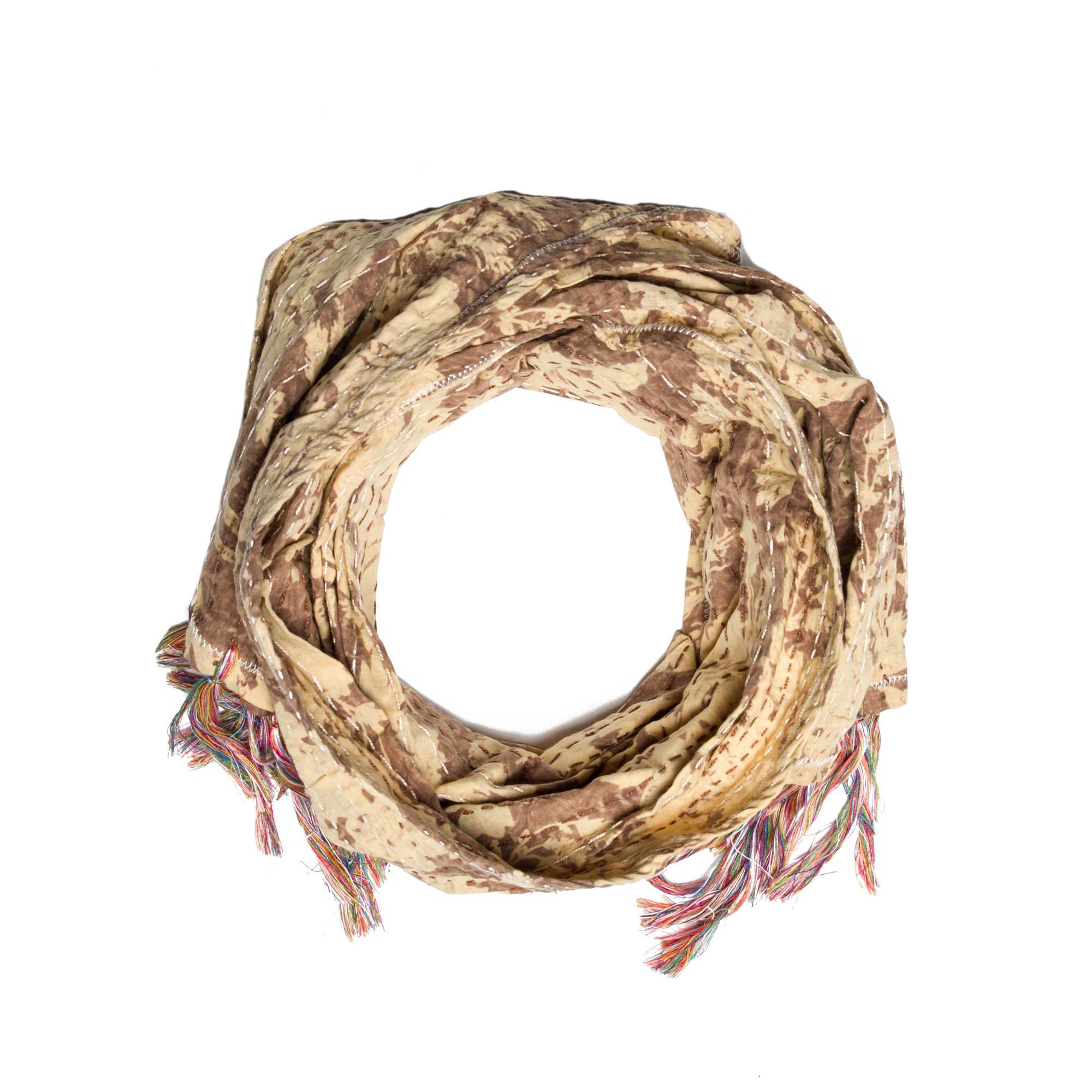 18" X 72" 100% Cotton Multicolor Scarf