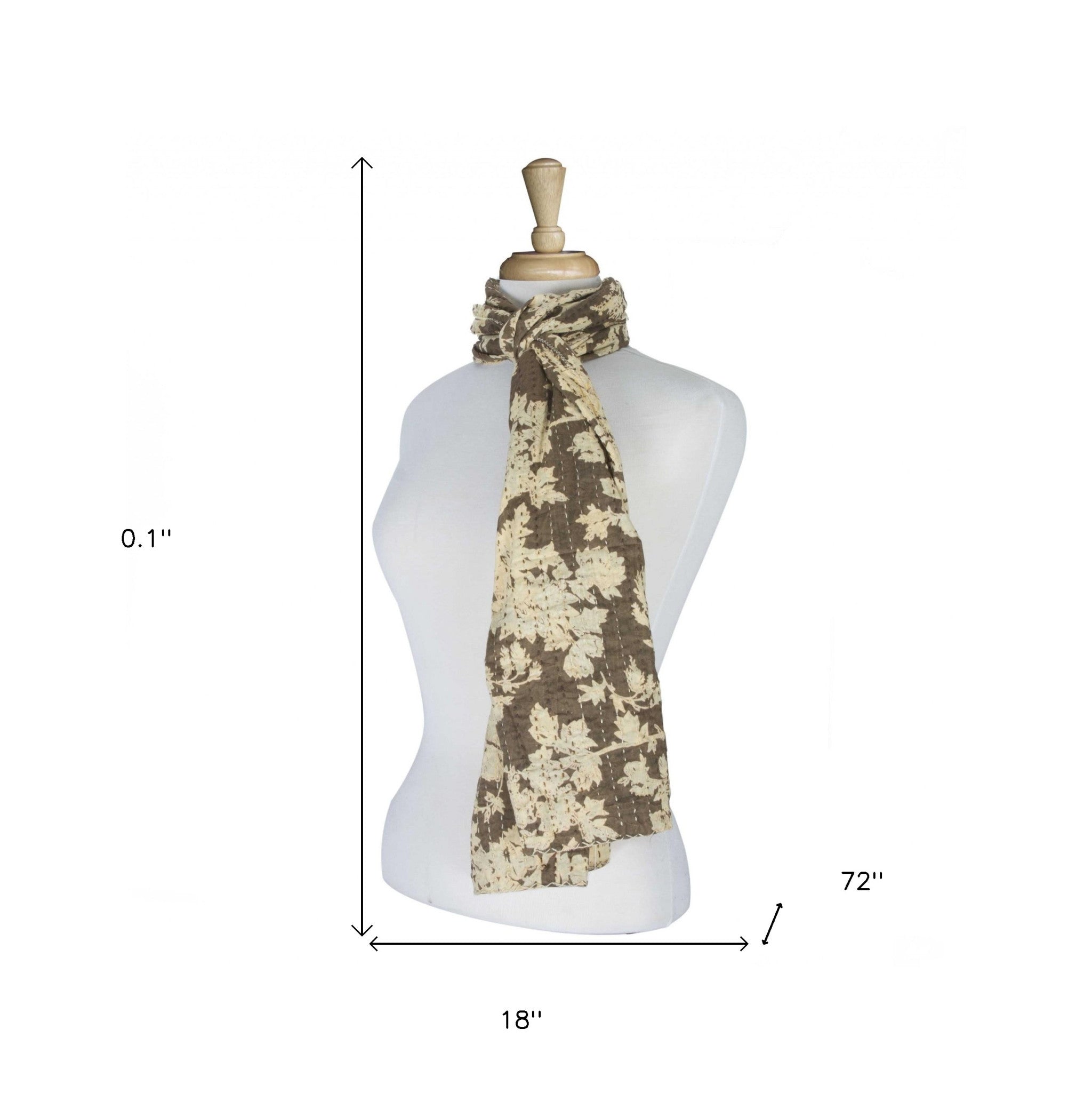 18" X 72" 100% Cotton Multicolor Scarf