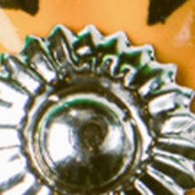 Ceramic Knob Metal Yellow And Green 12 Pack- 1.5