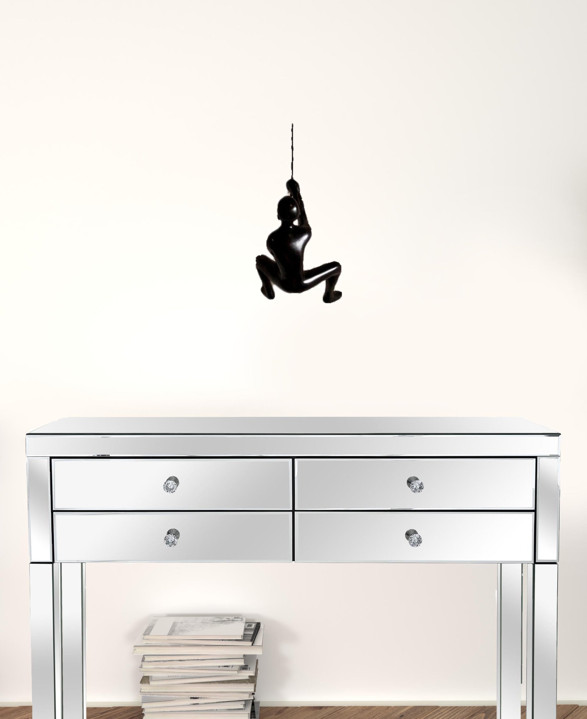 Black Unique Climbing Men Wall Art Set Of Two 6"