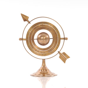 5.5" X 7" X 8.5" Brass Armillary